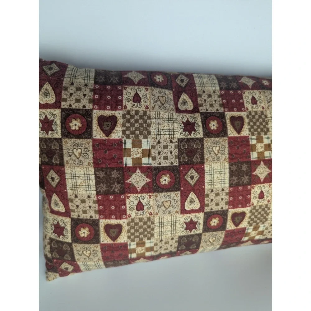 Vintage Handmade Quilted Throw‎ Pillow Enjoy Life Its Precious Decorative Accent